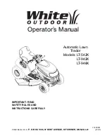 White Outdoor LT-542 Operator'S Manual preview