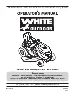 Предварительный просмотр 1 страницы White Outdoor Series 79G Operator'S Manual