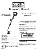 Предварительный просмотр 1 страницы White Outdoor WH25CS Operator'S Manual