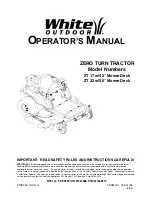 White Outdoor ZT 17 Operator'S Manual preview