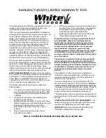 Предварительный просмотр 56 страницы White Outdoor ZT 17 Operator'S Manual