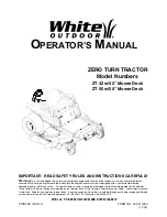 Предварительный просмотр 1 страницы White Outdoor ZT 42 Operator'S Manual