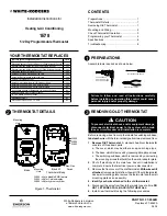 Preview for 1 page of White Rodgers 1.00E+78 Installation Instructions Manual