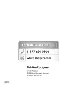 White Rodgers 1E65-151 Installation Instructions & User Manual предпросмотр