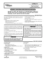 White Rodgers 1F89-211 Installation And Operation Instructions Manual preview