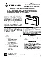 Preview for 1 page of White Rodgers 1F90-71 Installation Instructions Manual