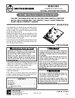 White Rodgers 50A62-820 User Manual предпросмотр