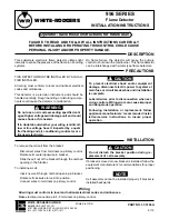 Preview for 1 page of White Rodgers 956 Series Installation Instructions