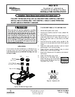 Preview for 1 page of White Rodgers F92-1011 Installation Instructions