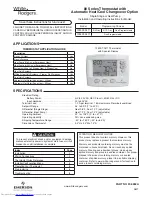 Предварительный просмотр 1 страницы White Rogers 1F80ST-0471 Installation And Operating Instructions Manual