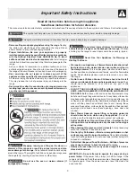 Preview for 3 page of White-Westinghouse 316257134 (0809) Use And Care Manual