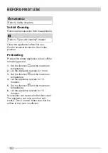 Preview for 10 page of White-Westinghouse 943006197 User Manual