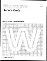 White-Westinghouse KM484K Owner'S Manual предпросмотр