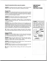 Предварительный просмотр 3 страницы White-Westinghouse LA400M Owner'S Manual