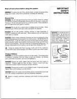 Preview for 3 page of White-Westinghouse LA444M Owner'S Manual