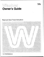 Preview for 1 page of White-Westinghouse LA800M Owner'S Manual