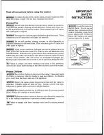 Preview for 7 page of White-Westinghouse SpaceMates LC400R Owner'S Manual