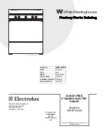 White-Westinghouse WHITE-WESTINGHOUSE WWEF3000K Factory Parts Catalog preview