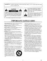 Preview for 2 page of White-Westinghouse WTV-11321 Owner'S Manual