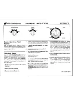 White-Westinghouse WWX443YB Operating Instructions preview