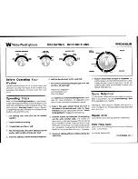 Preview for 1 page of White-Westinghouse WWX645JB Operating Instructions