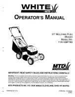 White 11A-436F190 Operator'S Manual preview
