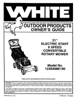 Preview for 1 page of White 123E898E190 Owner'S Manual