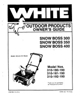 Preview for 1 page of White 310-180-190 Owner'S Manual