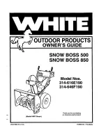 White 314-616E190 Owner'S Manual preview