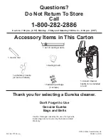 Preview for 20 page of White 4870GZ - Eureka "The Boss" SmartVac Vacuum Owner'S Manual