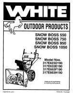 White Snow Boss 750 User Manual предпросмотр