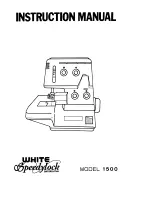 White SPEEDYLOCK 1500 Instruction Manual preview