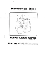 Предварительный просмотр 1 страницы White SUPERLOCK 634D Instruction Book