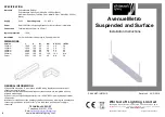 WHITECROFT LIGHTING Avenue Metro Suspended Installation Instructions preview
