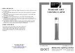 WHITECROFT LIGHTING Broadwalk L360 Installation Leaflet preview