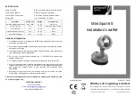 WHITECROFT LIGHTING Mini Spot 65 Installation Leaflet preview