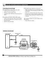 Preview for 6 page of Whitehall GlacierFreeze GF-12 Instructions For Operation And Care