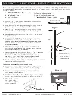 Whitehall MAILBOX CLASSIC POST Assembly Instructions предпросмотр