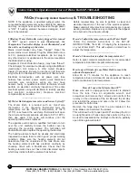 Preview for 8 page of Whitehall SP-1600-A-B Instructions For Operation And Care Of