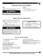 Preview for 5 page of Whitehall SP-1600-A Instructions For Operation And Care