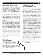 Preview for 7 page of Whitehall SP-1600-A Instructions For Operation And Care