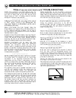 Preview for 8 page of Whitehall SP-1600-A Instructions For Operation And Care