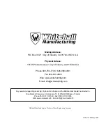 Preview for 12 page of Whitehall Thermo Therapy  TT-202 Instructions For Operation And Care