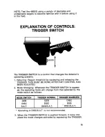 Предварительный просмотр 15 страницы Whites Coinmaster 4000/D Series 3 Operator'S Manual