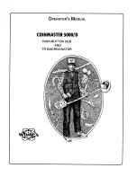 Preview for 1 page of Whites Coinmaster 5000/D Operator'S Manual