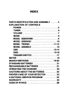 Preview for 3 page of Whites Coinmaster 6000/D Operator'S Manual