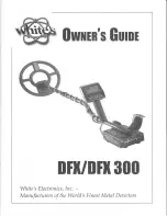 Whites DFX Owner'S Manual preview