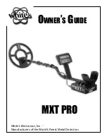 Whites MXT PRO Owner'S Manual preview