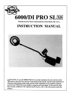 White’s Electronics 6000/DI PRO SL Instruction Manual preview