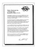 Preview for 2 page of White’s Electronics 6000/DI PRO SL Instruction Manual